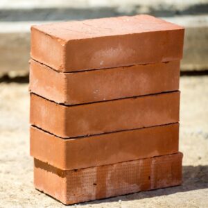 a stack of 5 bricks stacked neatly